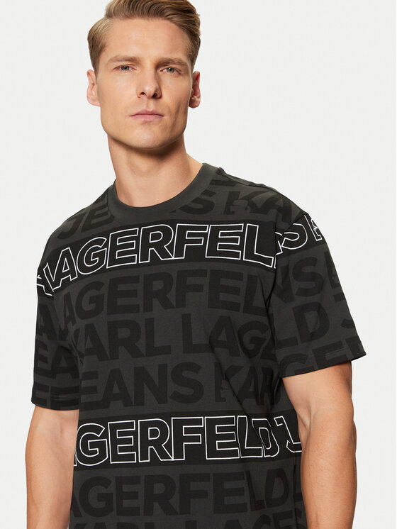 KARL LAGERFELD KARL LAGERFELD T-shirt A1M17114 Nero Regular Fit