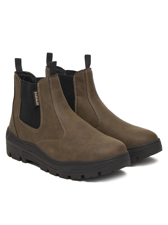 Napapijri Kotníková obuv s elastickým prvkem Napapijri NP0A893A Hnědá