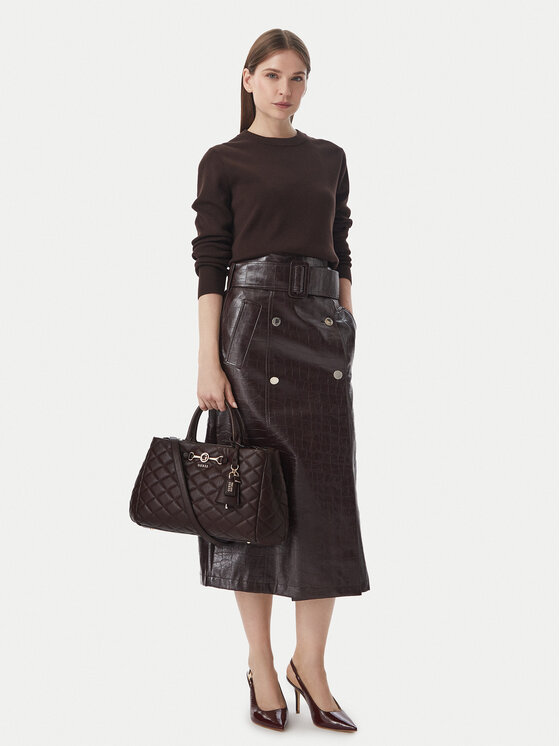 Guess Torebka Guess Frances HWQG22 41060 Brązowy ciemny