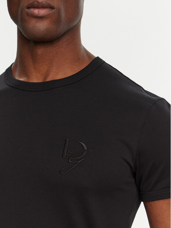Dolce&Gabbana Dolce&Gabbana Póló G8RN8Z G7N4Q Fekete Regular Fit