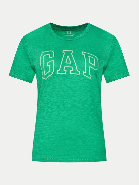Gap Gap Marškinėliai 871344-04 Žalia Regular Fit