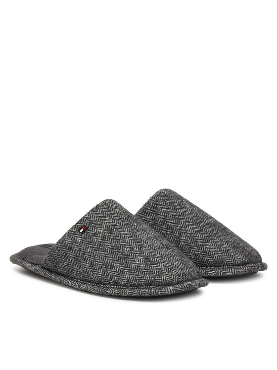 Tommy Hilfiger Copati Tommy Hilfiger Herringbone House Shoe FM0FM06018 Siva