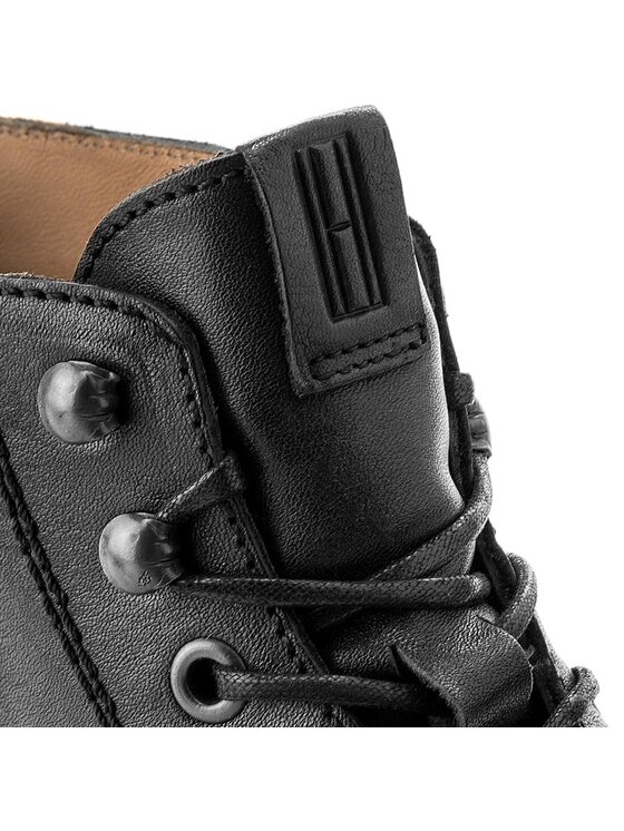 Tommy Hilfiger Cizme Tommy Hilfiger DENIM Dillan 4A FM0FM01007 Negru