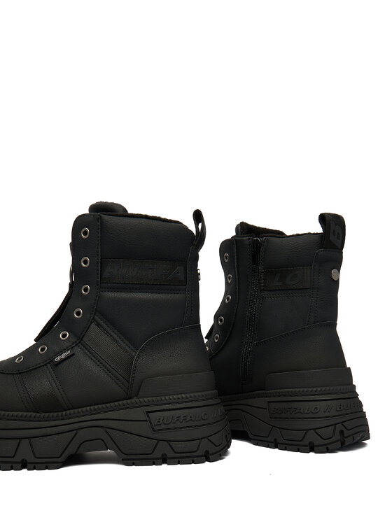 Buffalo Черевики Buffalo Fusion Front Zip 1270130 Чорний
