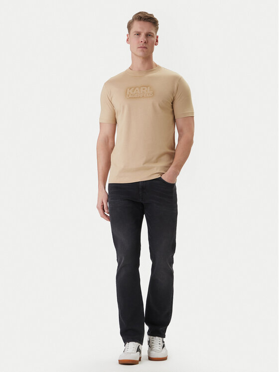 KARL LAGERFELD KARL LAGERFELD Camiseta 755060 562242 Beis Regular Fit