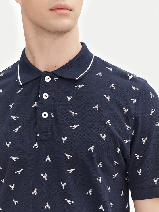 INDICODE INDICODE Polo Lobster 41-155 Blu scuro Regular Fit