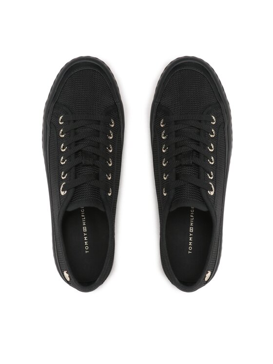 Tommy Hilfiger Scarpe da ginnastica Tommy Hilfiger Platform Vulcanized Sneaker FW0FW07156 Nero