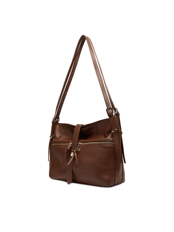 GINO ROSSI Kabelka Gino Rossi CEO-AIDA-RX8858 Hnedá