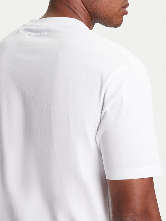 KARL LAGERFELD KARL LAGERFELD T-Shirt 755143 553225 Λευκό Regular Fit