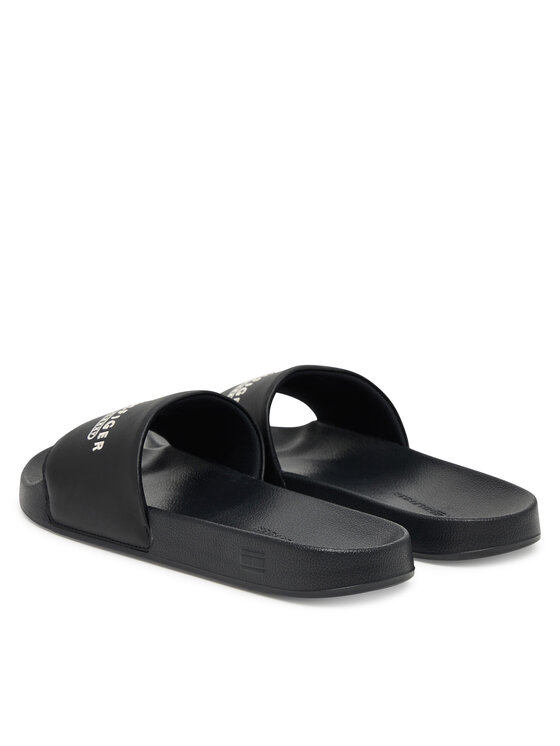 Tommy Hilfiger Šlepetės Tommy Hilfiger Raised Pool Slide FM0FM05761 Juoda