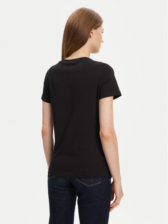 Guess Guess Футболка W5YI40 I3Z14 Чорний Regular Fit