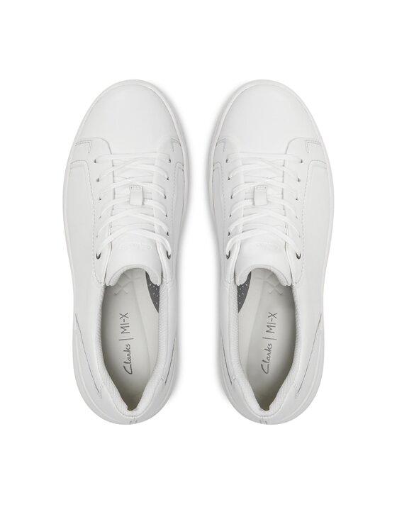 Clarks Сникърси Clarks Court Lite Move 261697157 Бял