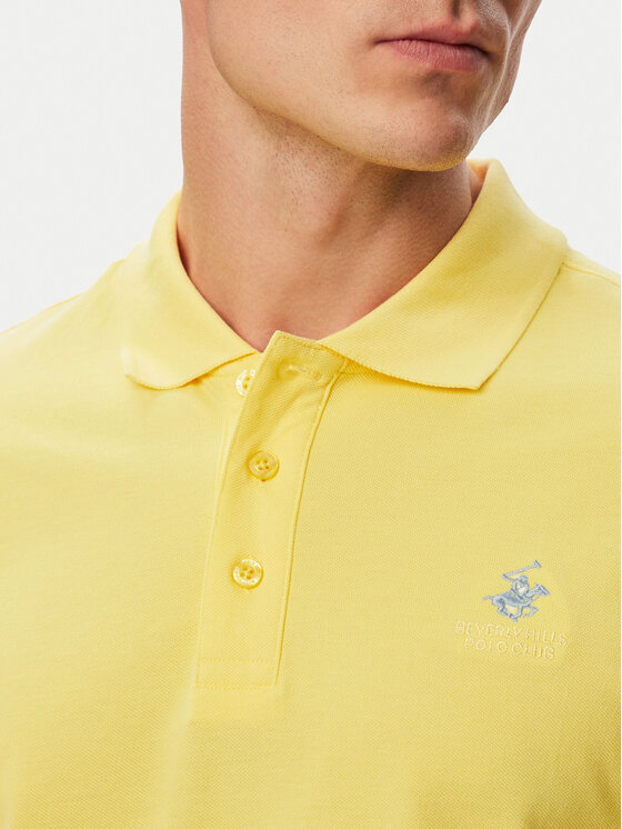 Beverly Hills Polo Club Beverly Hills Polo Club Поло P-SS26M-P42560_BBU Жовтий Regular Fit