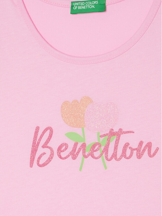 United Colors Of Benetton United Colors Of Benetton Top 3I1XGH012 Roza Regular Fit