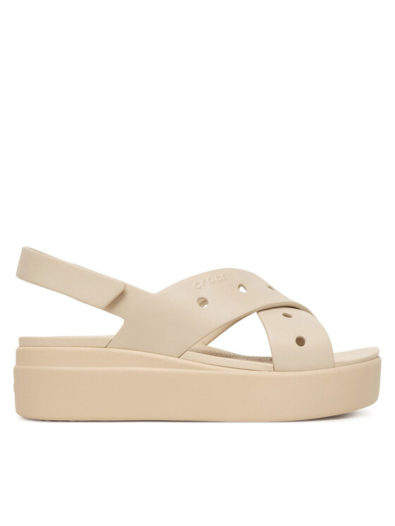 Crocs Босоніжки Crocs Brooklyn 4U Cross Strap Sandal 212254 Бежевий