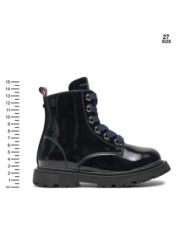 Tommy Hilfiger Zimski škornji Tommy Hilfiger Lace-Up Bootie T1A5-33564-1237 M Mornarsko modra