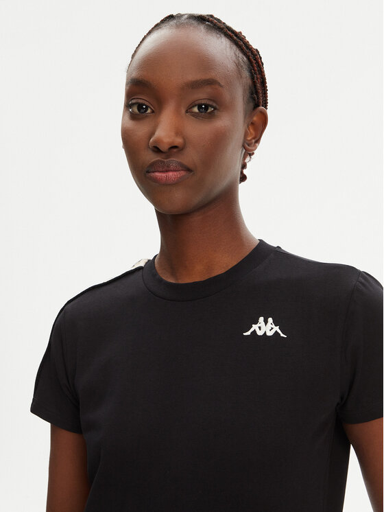 Kappa Kappa T-shirt Banda Pippigt 351N56W Nero Regular Fit