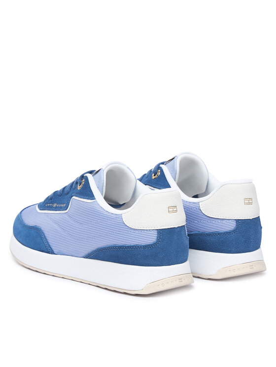 Tommy Hilfiger Sneakersy Tommy Hilfiger Th Retro Runner Mix FW0FW09410 Modrá