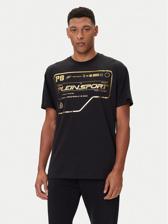 Plein Sport Plein Sport Футболка FAEC MTK8373 STE001N Чорний Loose Fit