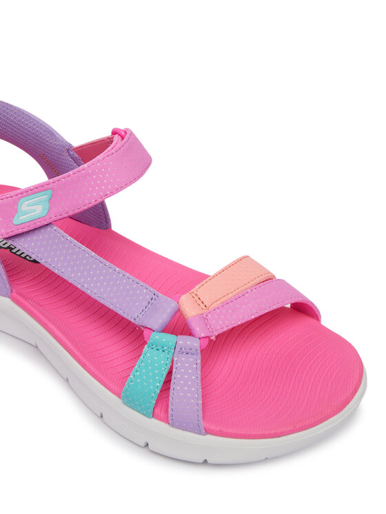 Skechers Босоніжки Skechers Slip-Ins: Go Walk Flex Sandal - Lots Of Sol 303028L/MLT Фіолетовий