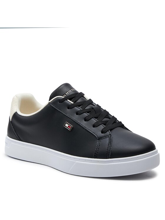 Tommy Hilfiger Сникърси Tommy Hilfiger Flag Court Sneaker FW0FW08072 Черен