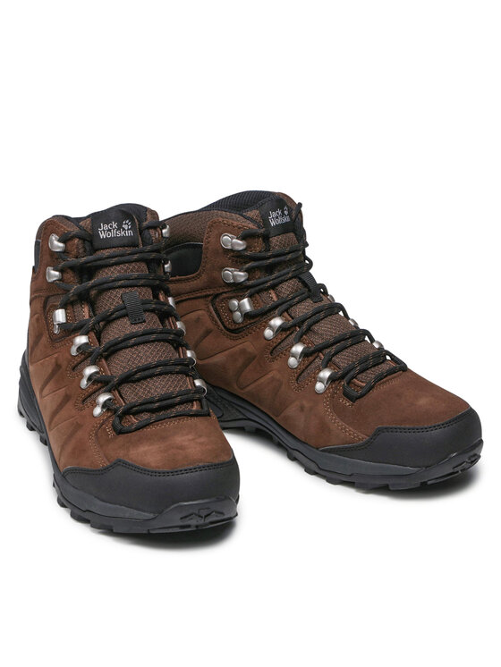 Jack Wolfskin Turistiniai batai Jack Wolfskin Refugio Texapore Mid M 4049841 Ruda