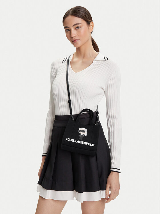 KARL LAGERFELD Táska KARL LAGERFELD A3W50109 Fekete