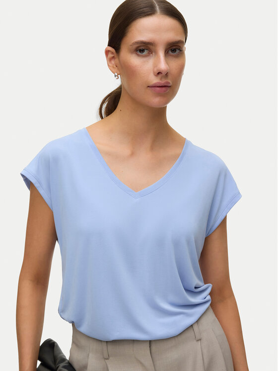 Vero Moda Vero Moda Camiseta Filli 10247666 Celeste Relaxed Fit
