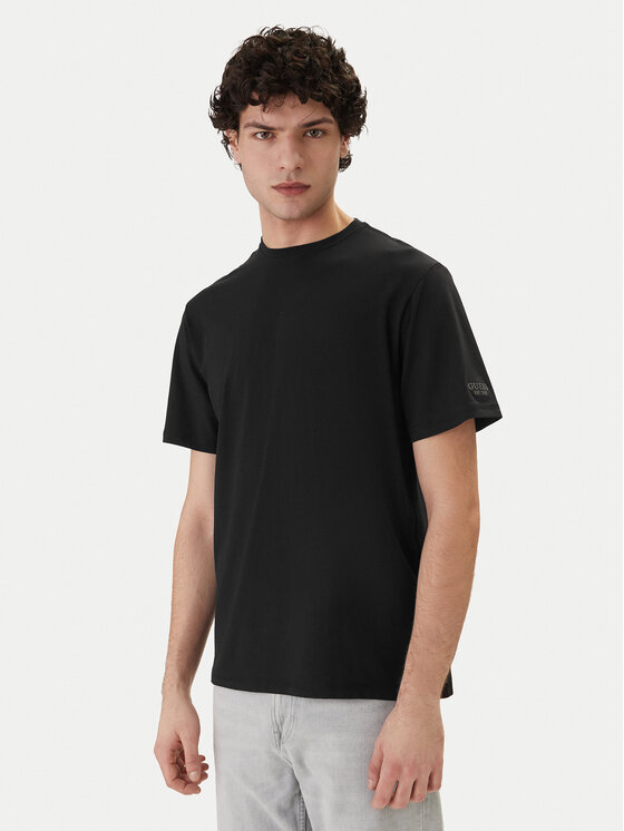 Guess Guess Camiseta M6RI62 JR06K Negro Regular Fit
