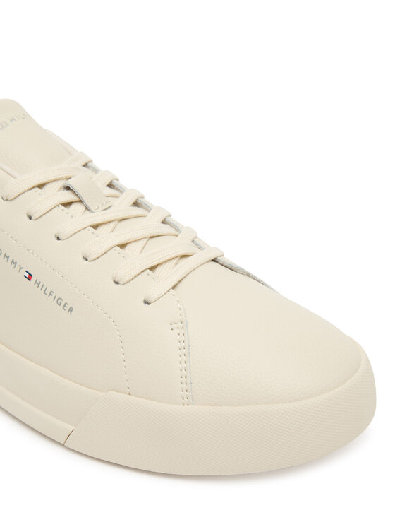 Tommy Hilfiger Сникърси Tommy Hilfiger Th Court Detail Ess FM0FM05367 Екрю