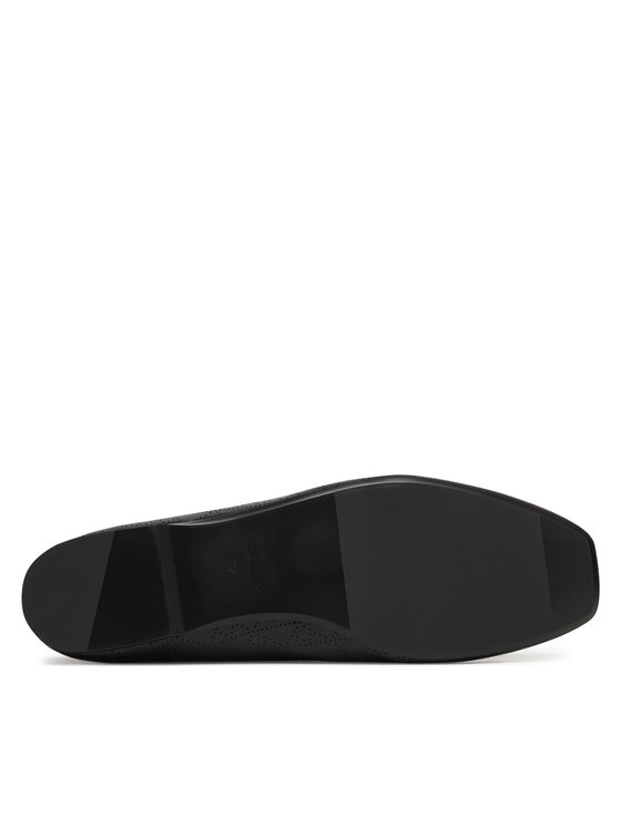 Calvin Klein Ballerine Calvin Klein Square Ballerina Aop Lth HW0HW02936 Nero