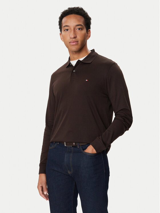 Tommy Hilfiger Tommy Hilfiger Polo MW0MW37317 Marrón oscuro Regular Fit