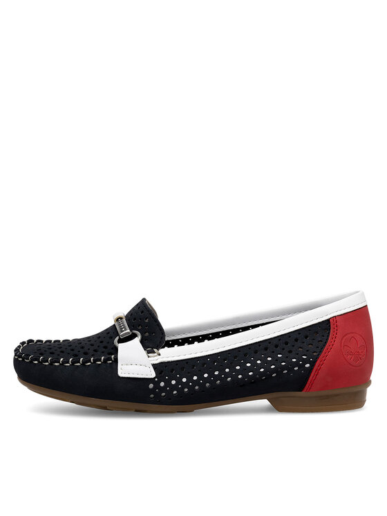 Rieker Mokasíny Rieker 40065-14 Tmavomodrá