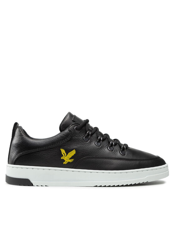 Lyle & Scott Tenisice Lyle & Scott Jura Leather FW1700 Crna