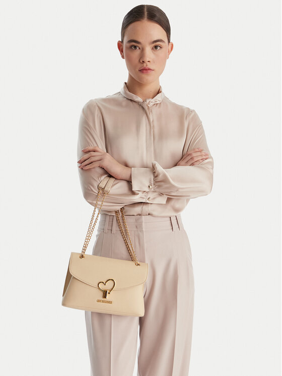LOVE MOSCHINO Torebka LOVE MOSCHINO JC4138PP1OLQ0110 Kremowy