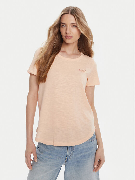 Roxy Roxy Camiseta ERJZT05731-MEF0 Naranja Regular Fit