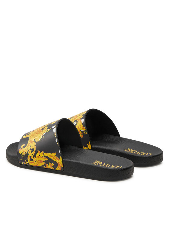 Versace Jeans Couture Şlapi Versace Jeans Couture 77VA3SQ3 ZS834 Negru