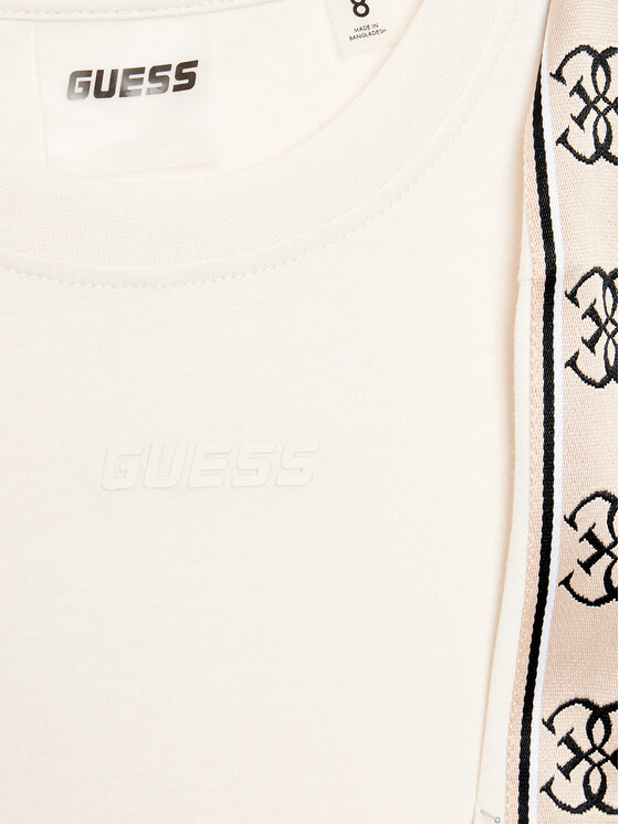 Guess Guess T-shirt J3RI47 I3Z14 Écru Regular Fit