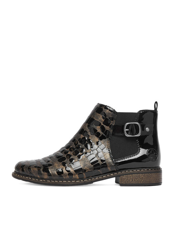 Rieker Botine Rieker CEO-Z4965-90 Maro închis