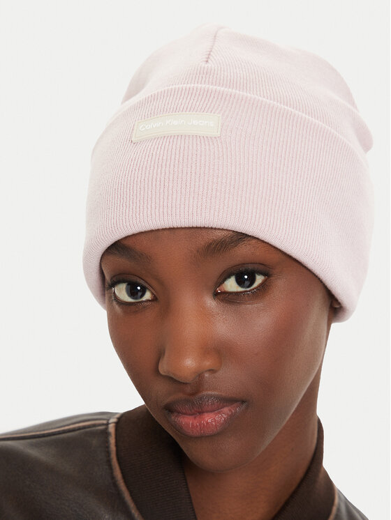 Calvin Klein Kepurė Calvin Klein Inst Patch Beanie K60K612322 Rožinė