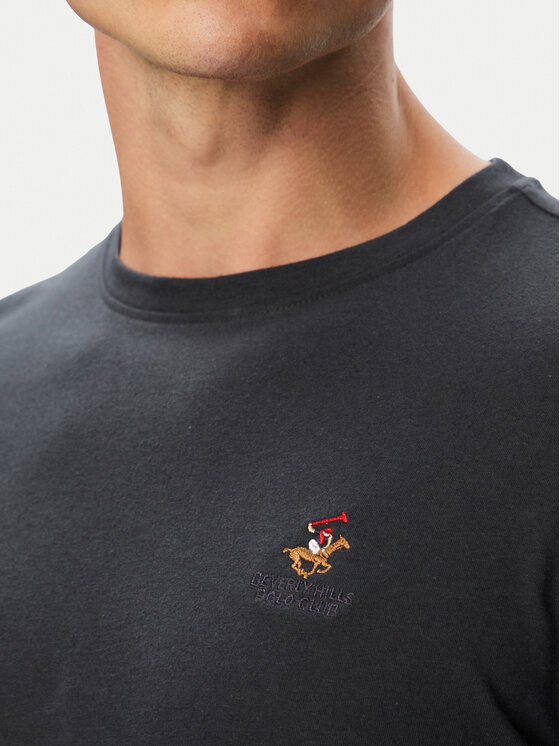 Beverly Hills Polo Club Beverly Hills Polo Club Camiseta P-SS26M-TS450030BLU Azul marino Regular Fit