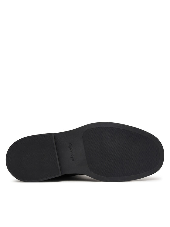 Calvin Klein Čižmy Calvin Klein Sq Rubber Boot Buckle Lth HM0HM02353 Čierna