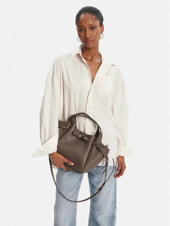 Tory Burch Torebka Tory Burch Romy Satchel 164866 Brązowy