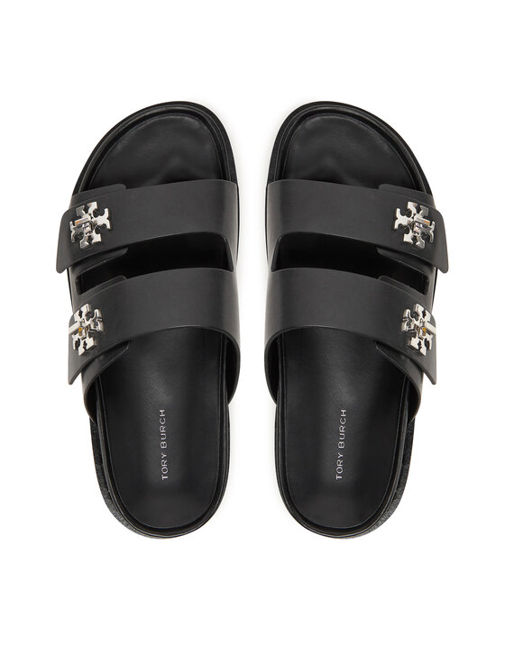 Tory Burch Шльопанці Tory Burch T Lock Sport Slide 175640 Чорний