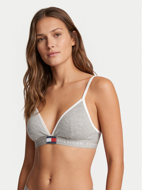 Tommy Hilfiger Tommy Hilfiger Bralette UW0UW06271 Gris claro