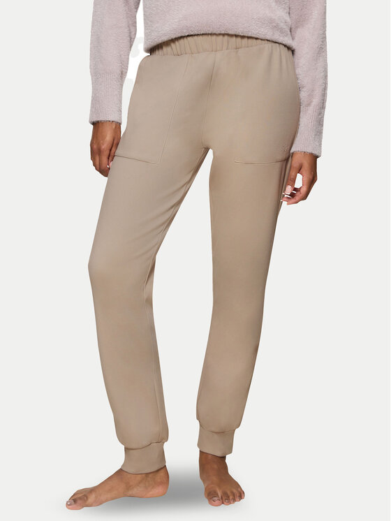 Triumph Triumph Pižamos kelnės Smart Thermal 10221479 Smėlio Regular Fit