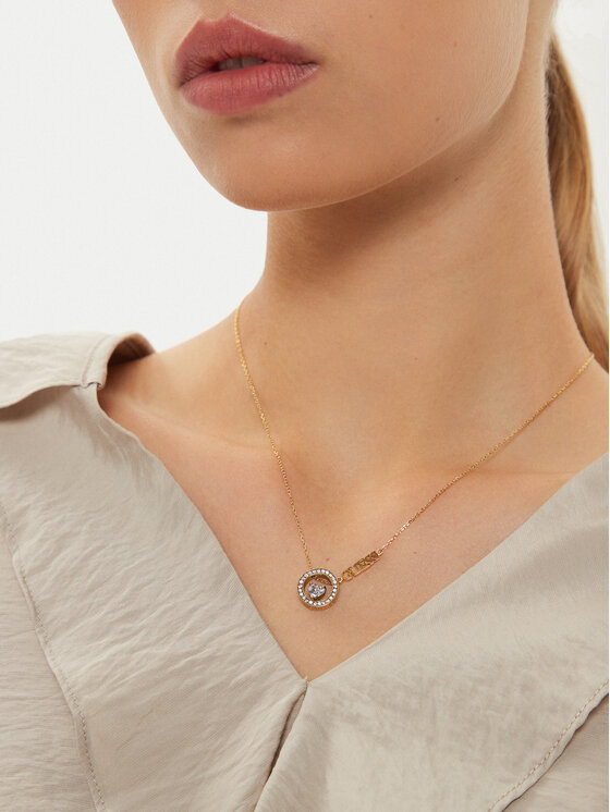 Guess Kaklo papuošalas Guess JUBN04 665JW Auksinė