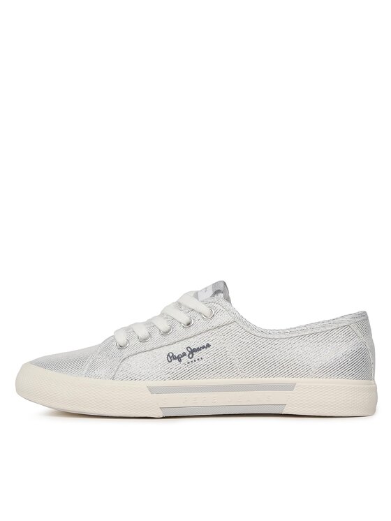 Pepe Jeans Tenisenes Pepe Jeans Brady Party W PLS31439 Sudraba