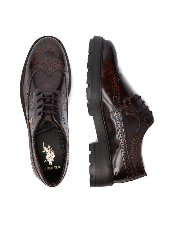 U.S. Polo Assn. Półbuty U.S. Polo Assn. EO-ANYA001W/GL1 Brązowy ciemny