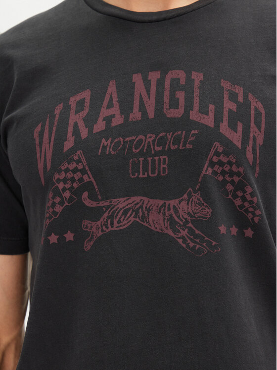 Wrangler Wrangler T-Shirt 205921 Μαύρο Regular Fit